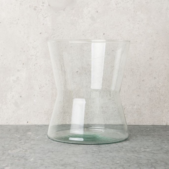 Large Glass Gathering Vase